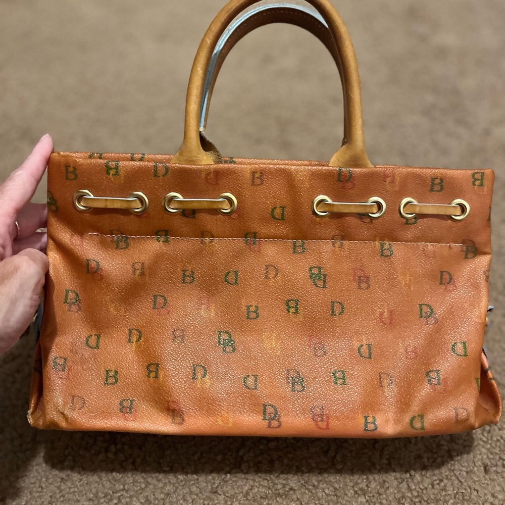 Dooney & Bourke Vintage Y2K Pink Leather Tote Bag - Picture 8 of 16